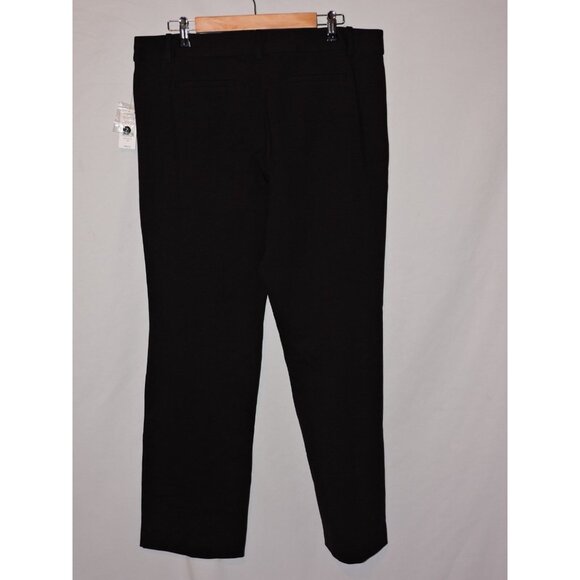 Lord & Taylor Black Pants Work Career Professional NWT Womens Size 16 Stretch - Picture 5 of 6